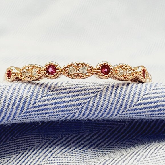 🔥 Beauty CZ Thin Sweet Romantic Three Color Plated Rings for Women,EVGG1… - Picture 3 of 10